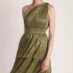 SABINA MUSAYEV Isabello Dress in Moss Green